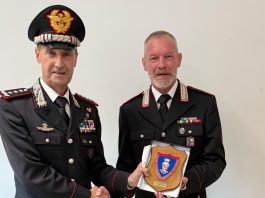 Gonzaga saluta il luogotenente Nicola Meneguzzo: in pensione dopo 42 anni nell’Arma