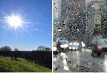 Caldo estremo sull’Italia, oggi 15 città da bollino rosso. Ma al Nord è allerta temporali
