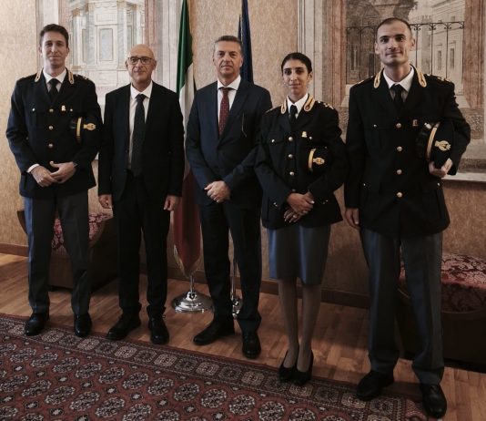 Il Prefetto Bolognesi incontra i Commissari della Questura di Mantova di nuova nomina
