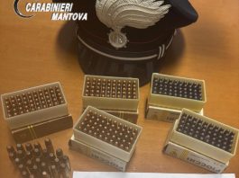 Pegognaga, in casa 250 munizioni detenute illegalmente: 79enne nei guai