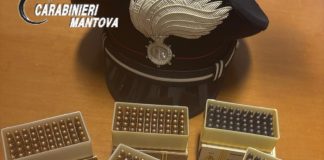Pegognaga, in casa 250 munizioni detenute illegalmente: 79enne nei guai