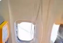 Paura su volo Ryanair, pezzi motore rompono finestrino e passeggero rischia di essere risucchiato