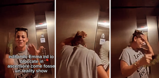 Emma bloccata in ascensore, il video diventa virale: “Tutte a me succedono…”