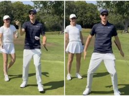 Sinner, buca a golf ed esultanza… alla Ronaldo
