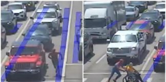 Anziano in carrozzina non riesce ad attraversare strada, lo aiuta… Spiderman