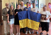 Suzzara, studenti ucraini ricevuti dal sindaco Guastalli in municipio