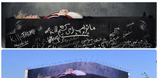 Iran, a Teheran nuovo murale con Trump in una bara e minacce di morte