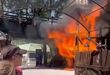 Incendio a Gardaland, fiamme nell’area Far West: vigili del fuoco al lavoro