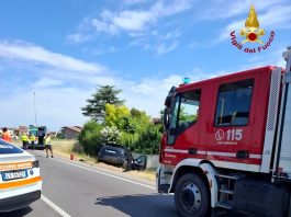 Rivalta sul Mincio, scontro auto-camion sulla Sp1: tre feriti trasportati a Mantova