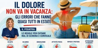 In estate il dolore non va in vacanza. Le regole della fisiatra “per evitare mal di schiena e cervicale”