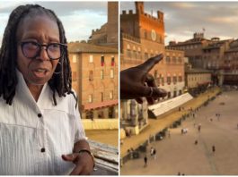 Palio di Siena, c’è anche Whoopi Goldberg: l’attrice presente a Piazza del Campo