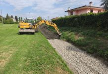 Manutenzione al canale Zara Polirone a San Benedetto Po