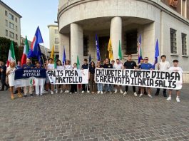 Gioventù Nazionale in piazza contro Salis: «Qui legalità e rispetto, valori opposti ai suoi»