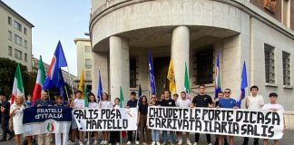 Gioventù Nazionale in piazza contro Salis: «Qui legalità e rispetto, valori opposti ai suoi»