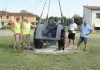 Moglia, il Landini Velite torna sulla rotatoria dopo il restauro