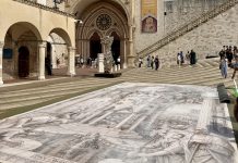 Da oggi 50 Madonnari al lavoro sulla piazza della Basilica di San Francesco ad Assisi