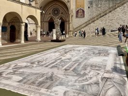 Da oggi 50 Madonnari al lavoro davanti alla Basilica di San Francesco ad Assisi