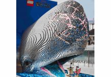 Gardaland, la balena Laboon prende forma con oltre 25mila mattoncini Lego