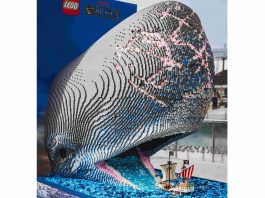 Gardaland, la balena Laboon prende forma con oltre 25mila mattoncini Lego