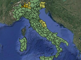 Maltempo, allerta meteo arancione e gialla per temporali sabato 29 agosto: la mappa delle regioni colpite