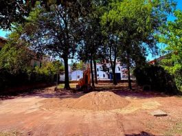 Suzzara, demolito il vecchio edificio ai Giardini Verga: più sicurezza e nuovo verde