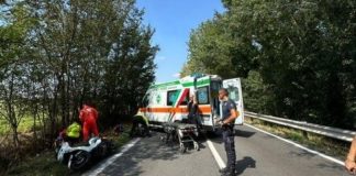 Castellucchio, moto urtata da autocarro: 71enne finisce in ospedale