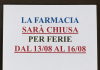 Porto, farmacia comunale chiusa la settimana di Ferragosto, Voi: «Servizio da garantire ai cittadini»