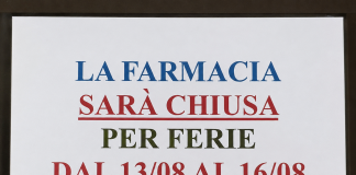 Porto, farmacia comunale chiusa la settimana di Ferragosto, Voi: «Servizio da garantire ai cittadini»