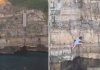 Paura a Polignano a Mare, turista resta bloccata sulla scogliera di Lama Monachile: voleva fare una foto
