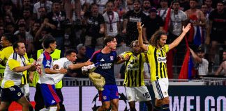 Guendouzi contro i tifosi del Lione: maxi rissa in Champions