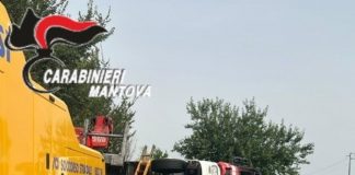 Casalmoro, Vigile del fuoco ferito dopo ribaltamento sulla provinciale Asolana