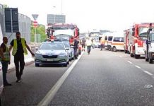 Incidente sulla Rieti-Terni tra un pullman, un camper e due auto: 5 morti e 5 feriti
