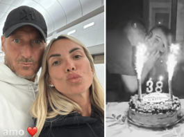 Noemi Bocchi compie 38 anni, la dedica di Francesco Totti: “Ti amo”