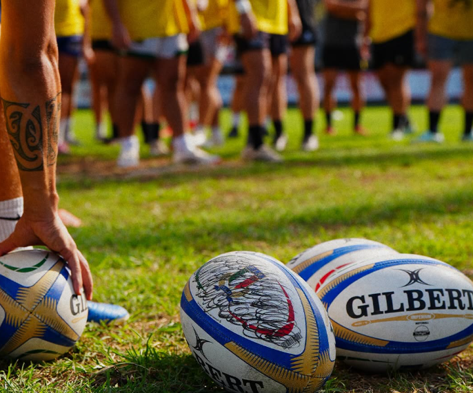 rugby Viadana generica con solo gambe giocatori