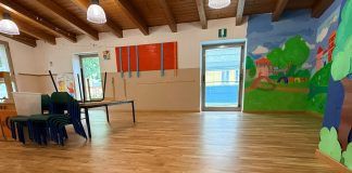 Villa Saviola, scuola materna Agazzi: pavimento ripristinato prima della riapertura