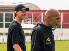 Sinner fa visita alla Juve, l’incontro con Spalletti