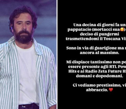 Tommaso Paradiso ha il Toscana virus: “Mi ha punto un pappatacio”