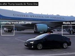 Trump e la falsa partenza sull’Air Force One, il depistaggio del tycoon contro la minaccia dell’Iran