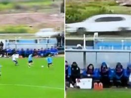 Fallo laterale, palla in autostrada e incidente: lo show del calcio in Uruguay
