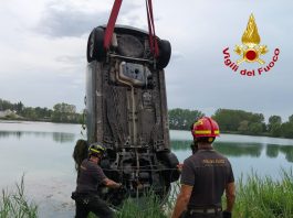 Gonzaga, auto nel lago alla Cava Margonara: morto un anziano
