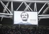 Tifosi di spalle durante il minuto di silenzio per Mazzola, Juventus multata