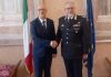 Il prefetto Roberto Bolognesi riceve in Prefettura il generale dell’Arma Giuseppe De Riggi