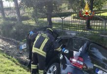 Rodigo, 86enne esce di strada sulla Postumia: liberata dai Vigili del Fuoco