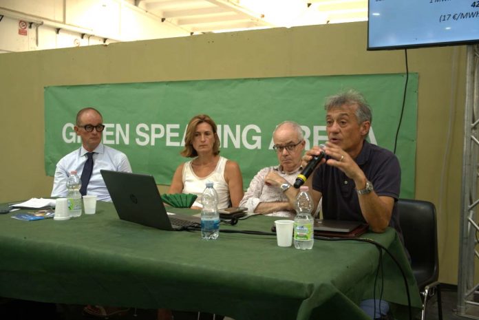 Da sinistra Gherardi, Papili, Battisti, Pezzaglia