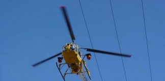 E-Distribuzione, controlli su 1.100 chilometri di rete elettrica mantovana con l’elicottero