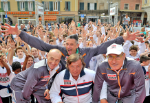 Piazza Virgiliana si veste di sport per centinaia di ragazzi con quattro grandi campioni