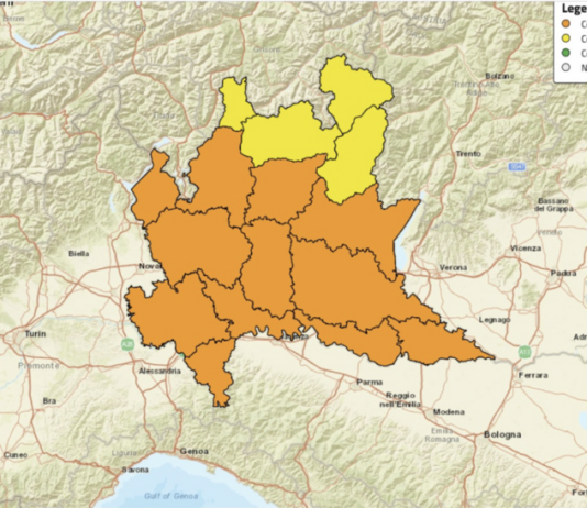 Temporali, forti raffiche di vento e grandine, scatta l’allerta arancione