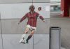 Baresi, a Milano vandalizzato il murales per il capitano del Milan