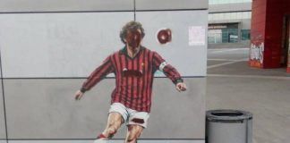 Baresi, a Milano vandalizzato il murales per il capitano del Milan