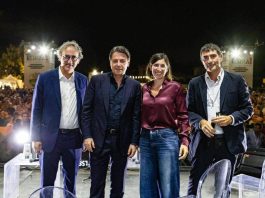 Dibattito con Schlein, Conte, Bonelli e Fratoianni a Roma. La foto e la promessa: “Con noi al governo riconoscimento Palestina”